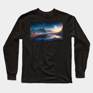 Natural landscape on another planet Long Sleeve T-Shirt